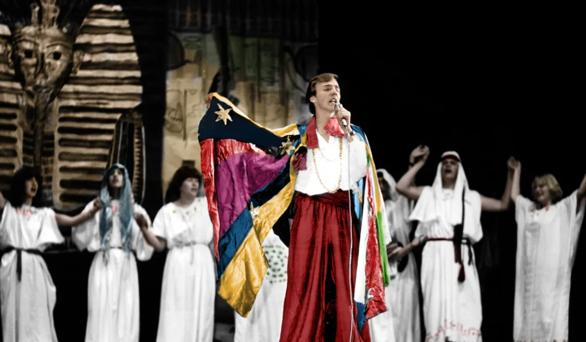 Die Musicalgruppe mit »Joseph and the Amazing Technicolor Dreamcoat«, 1980