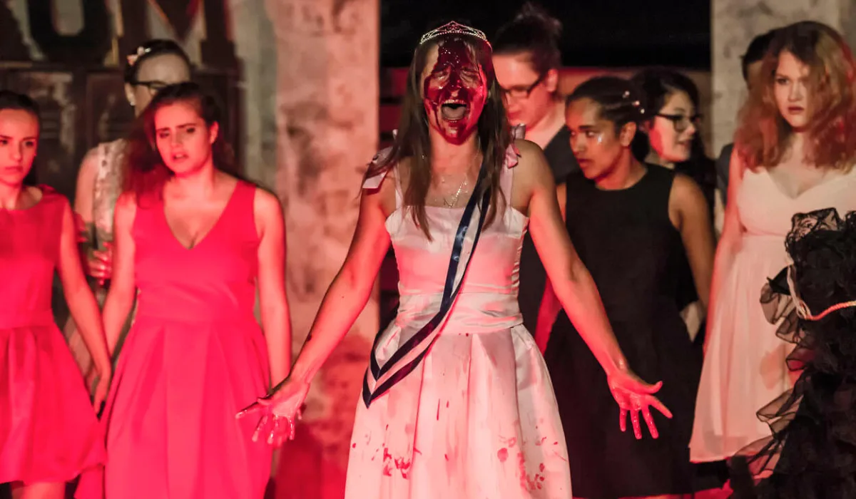 Die Musicalgruppe der Goetheschule Wetzlar in »Carrie«, 2016